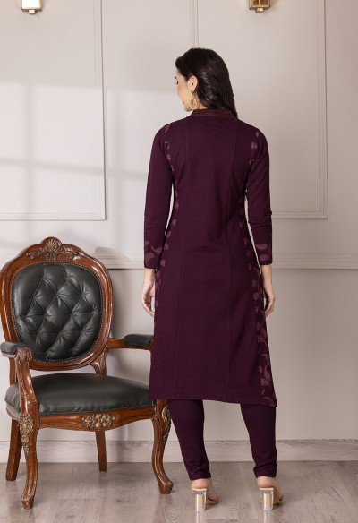 PURPLE KURTA SET